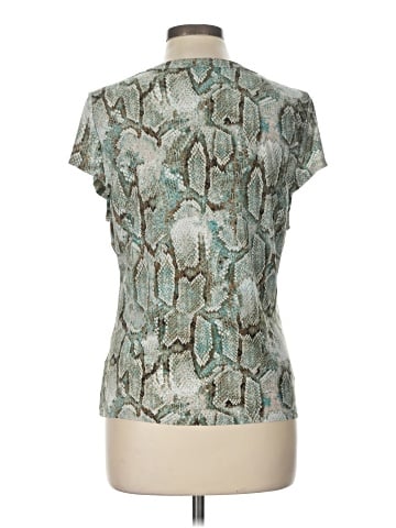 INC International Concepts Short Sleeve Blouse (view 1)