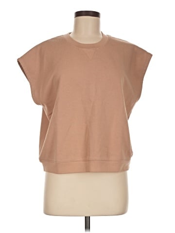 Madewell (Re)sourced Cotton Short-Sleeve Relaxed Sweatshirt (view 1)