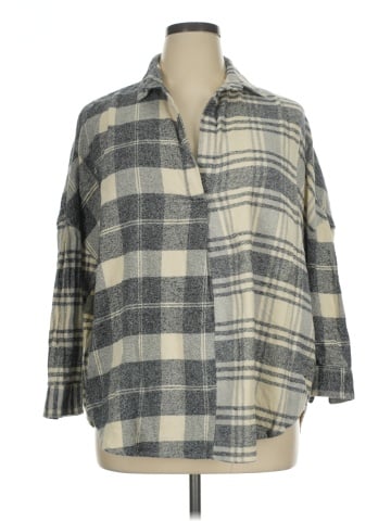 French Connection 3/4 Sleeve Button-Down Shirt (view 1)