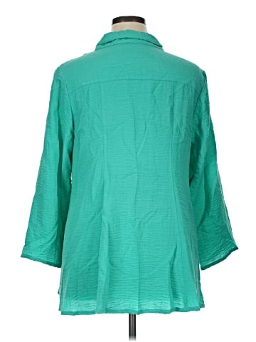 Yushi 3/4 Sleeve Button-Down Shirt (view 2)