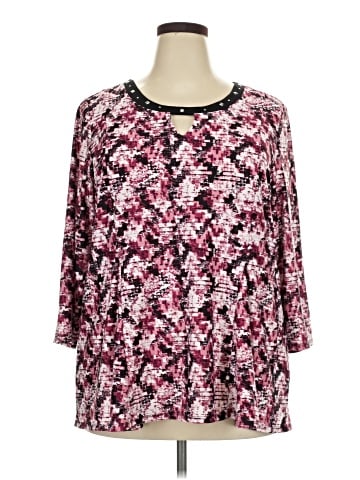 NY Collection 3/4 Sleeve Blouse (view 1)