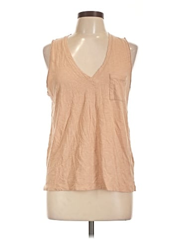 Madewell Whisper Cotton V-Neck Pocket Tank (view 1)