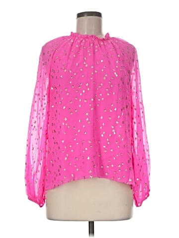 Lilly Pulitzer Long Sleeve Silk Top (view 1)