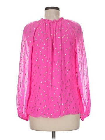 Lilly Pulitzer Long Sleeve Silk Top (view 2)