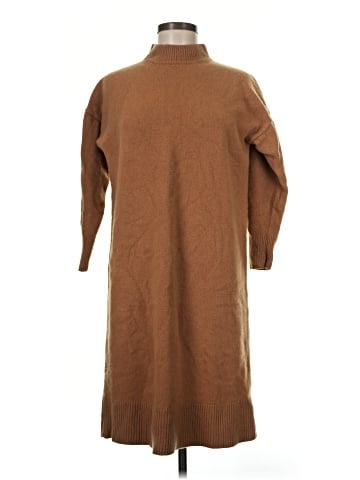 Madewell (Re)sourced Cashmere Mockneck Midi Sweater Dress (view 1)