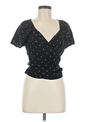 Madewell Ruffle-Sleeve Wrap Top in Spring Floral (view 1)