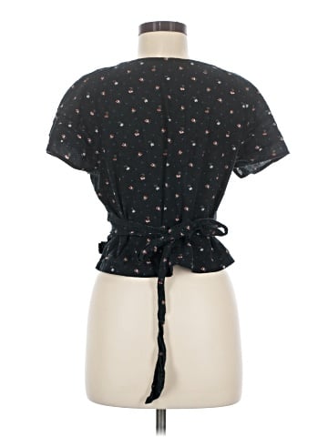 Madewell Ruffle-Sleeve Wrap Top in Spring Floral (view 2)