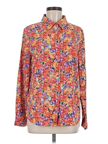 Allegra K Long Sleeve Blouse (view 1)