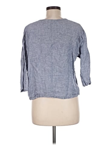 Sigrid Olsen 3/4 Sleeve Button-Down Shirt (view 2)