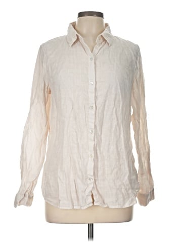 Sigrid Olsen Long Sleeve Button-Down Shirt (view 1)