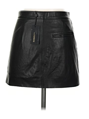 Rag & Bone Faux Leather Skirt (view 2)
