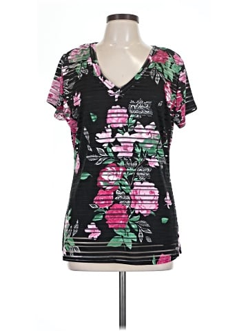 INC International Concepts Short Sleeve Blouse (view 1)
