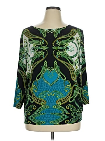 JM Collection 3/4 Sleeve Blouse (view 1)