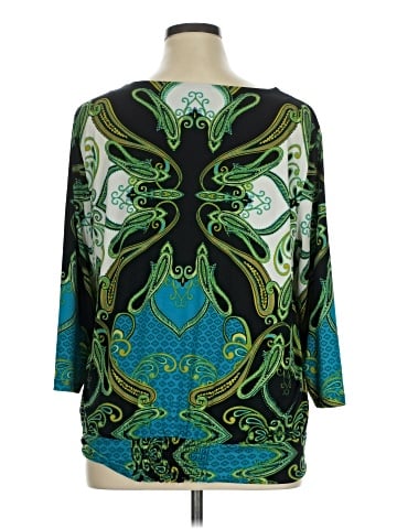 JM Collection 3/4 Sleeve Blouse (view 2)