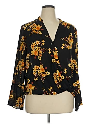INC International Concepts 3/4 Sleeve Blouse (view 1)