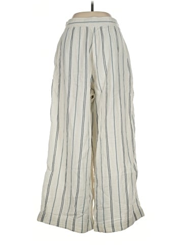 Madewell The Untailored Wide-Leg Crop Pant in Striped Lightspun (view 2)