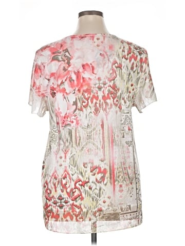 JM Collection Short Sleeve Blouse (view 2)