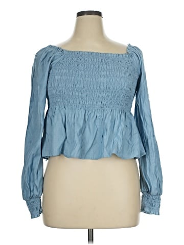 Candie's Long Sleeve Blouse (view 1)