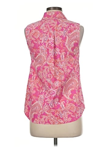 Lands' End Sleeveless Button-Down Shirt (view 2)