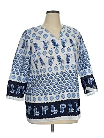 Talbots Outlet 3/4 Sleeve Blouse (view 1)