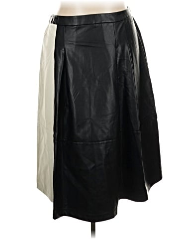 ELOQUII Faux Leather Skirt (view 1)