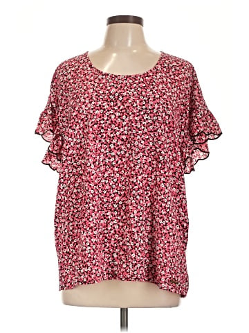 MICHAEL Michael Kors Short Sleeve Blouse (view 1)