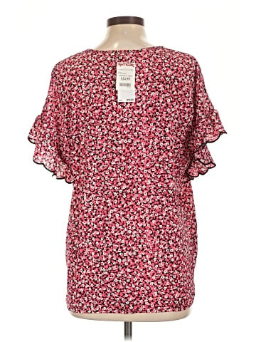 MICHAEL Michael Kors Short Sleeve Blouse (view 2)