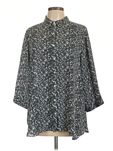Rose + Olive 3/4 Sleeve Blouse (view 2)