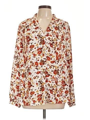 Adrianna Papell Long Sleeve Blouse (view 1)