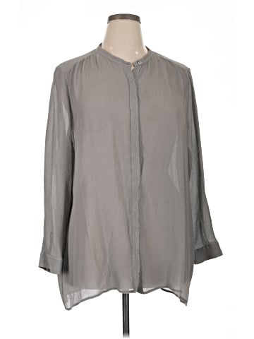Eileen Fisher Long Sleeve Silk Top (view 1)