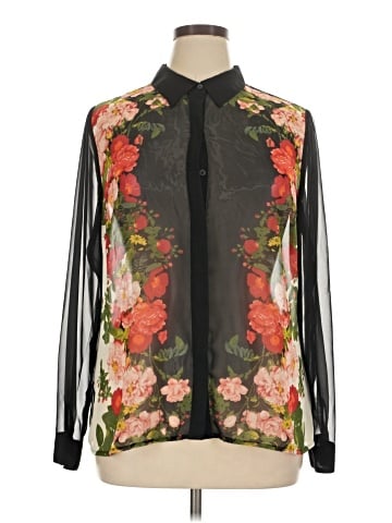 Worthington Long Sleeve Blouse (view 1)