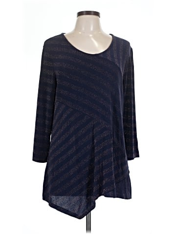 JM Collection 3/4 Sleeve Top (view 1)