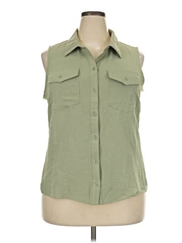 3rd + Malt Sleeveless Button-Down Shirt (view 1)