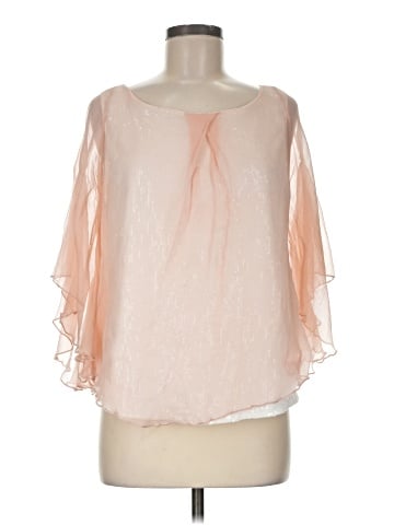 Aryn K. 3/4 Sleeve Silk Top (view 1)