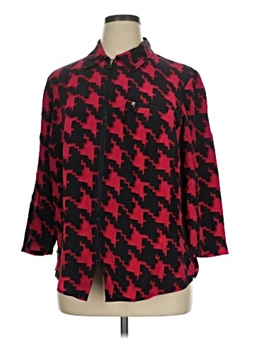 Diane Gilman 3/4 Sleeve Silk Top (view 1)