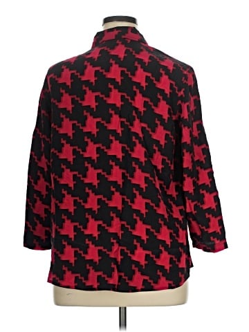 Diane Gilman 3/4 Sleeve Silk Top (view 2)