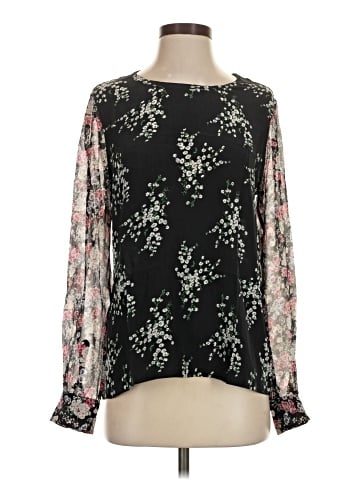 Equipment Long Sleeve Silk Top (view 1)