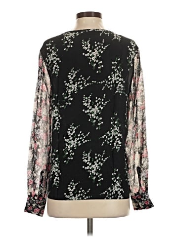Equipment Long Sleeve Silk Top (view 2)