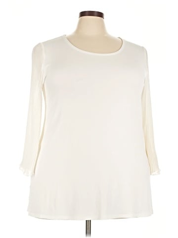 JM Collection 3/4 Sleeve Top (view 1)