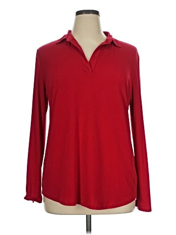 Jones New York Signature Long Sleeve Blouse (view 1)
