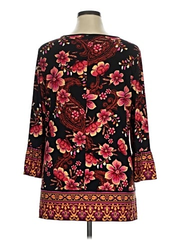 JM Collection 3/4 Sleeve Blouse (view 2)