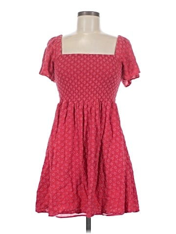 Madewell Eyelet Lucie Smocked Mini Dress (view 1)