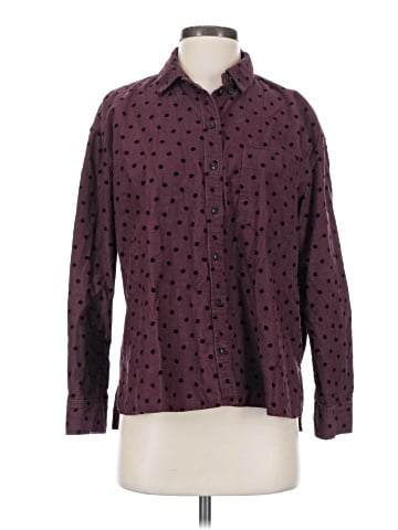 Madewell Shirred Corduroy Westlake Shirt in Oval Dot (view 1)