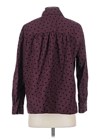 Madewell Shirred Corduroy Westlake Shirt in Oval Dot (view 2)