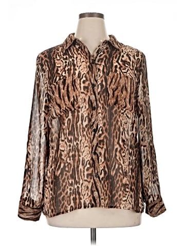 INC International Concepts Long Sleeve Blouse (view 1)