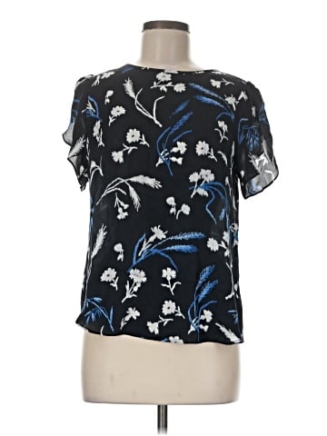 Joie Short Sleeve Silk Top (view 1)