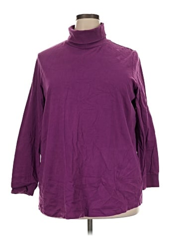 Woman Within Long Sleeve Turtleneck (view 1)