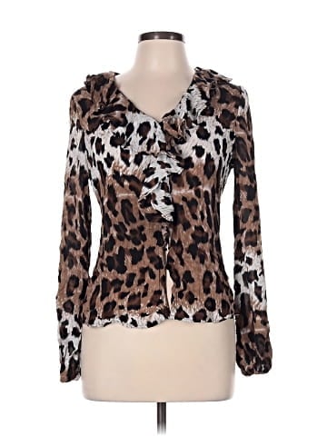 Boston Proper Long Sleeve Silk Top (view 1)