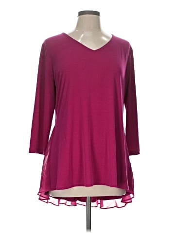 Susan Graver 3/4 Sleeve Top (view 1)