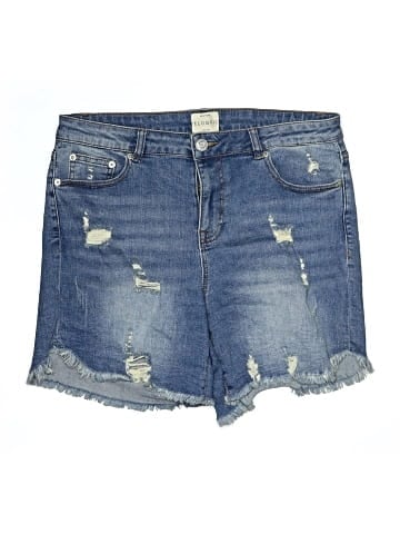 ELOQUII Denim Shorts (view 1)